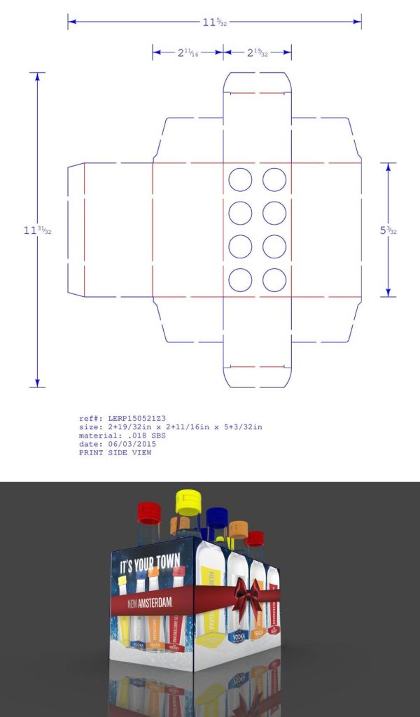 Render of packaging
