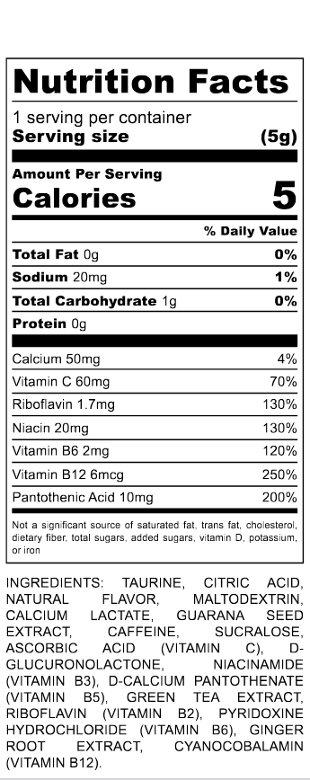 C-Type Energy Sticks